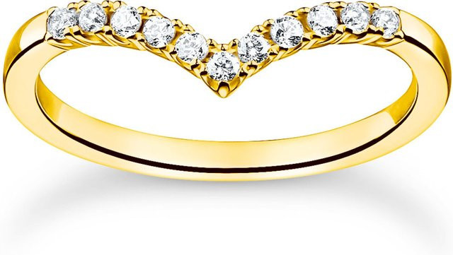 Thomas Sabo Ring, 925 Silber, Zirkonia, Damen, Ringgröße 54 - Bild 1