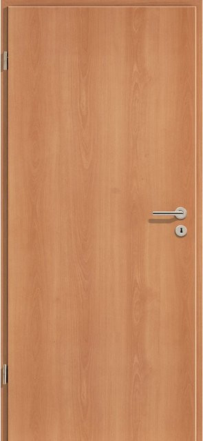 Zimmertür Blum Dekor in Buche Optik mit floralem Muster, Farbe Braun, B/H: 86 x 198,5 cm, Anschlag Links - Bild 1
