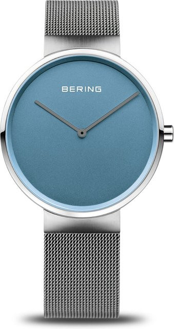 Bering Armbanduhr Edelstahl, Quarz, Blau, 39 mm, Unisex - Bild 1