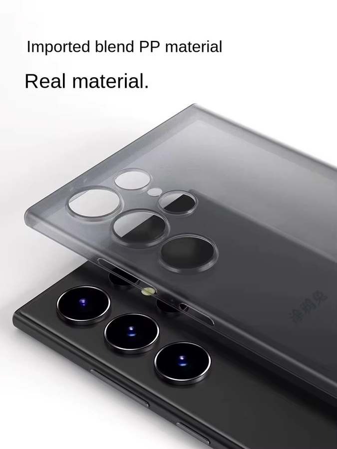 Ultradünne PP-Matt-Hülle für Samsung Galaxy S24 S23 S22 S21 S20 Note 20 Note 10 Plus Ultra in Grau, 0,4 mm Rückseitenabdeckung - Bild 4