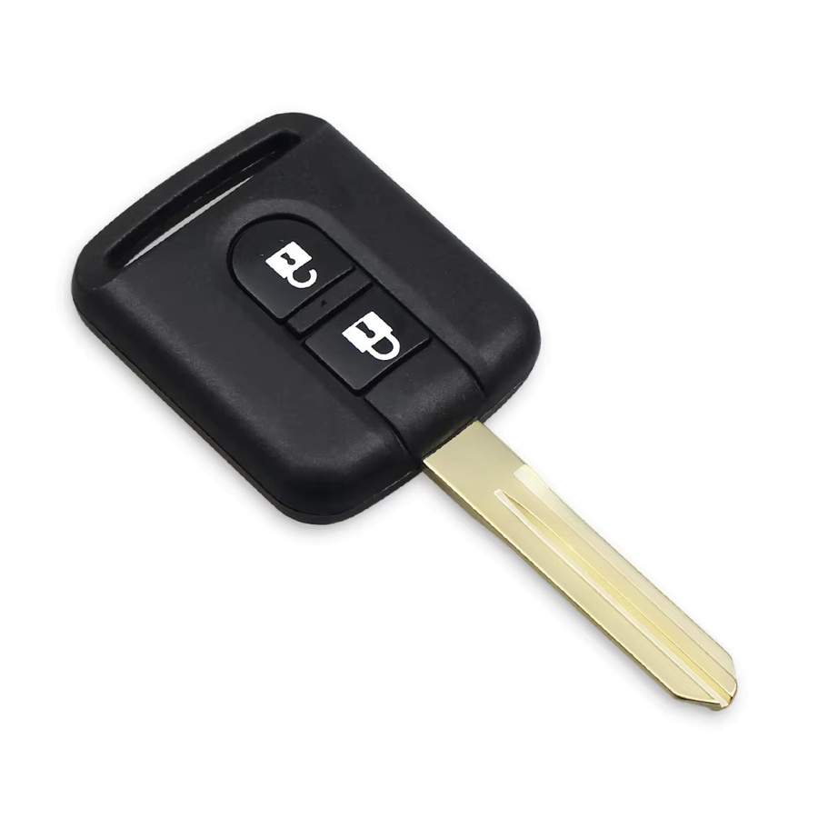 KEYYOU Auto Fernbedienung Schlüssel 433 MHz ID46 für Nissan Elgrand X-TRAIL Qashqai Navara Micra NV200 Schwarz 2 Tasten - Bild 3