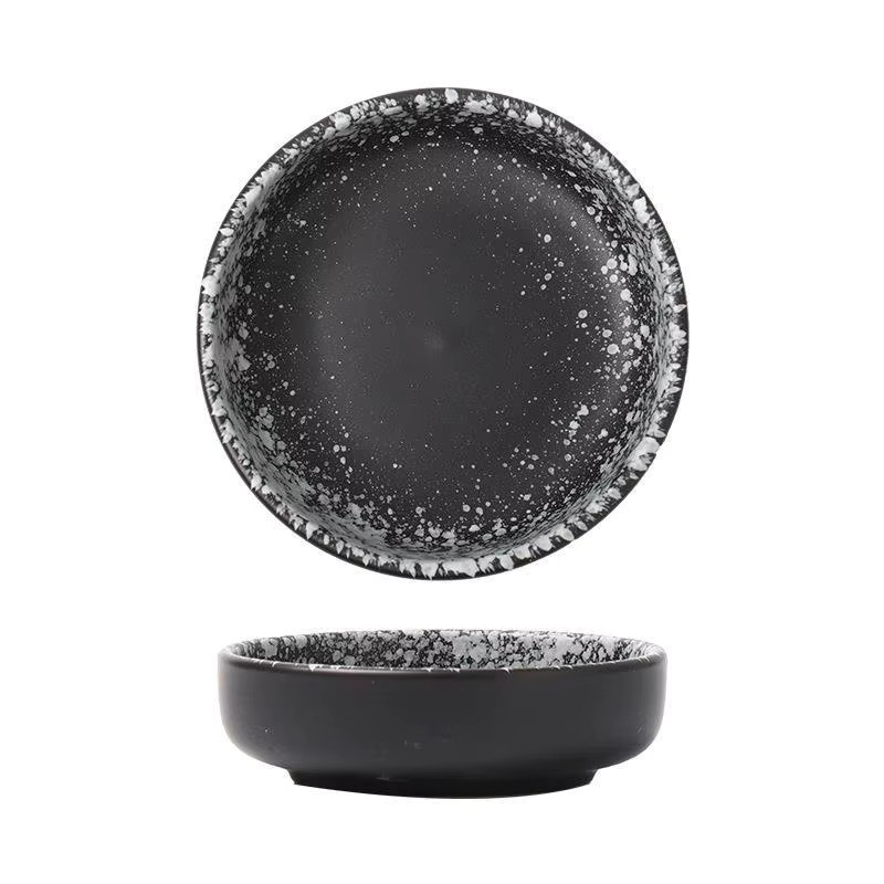 Runde Keramik-Dip-Schale für Sojasauce und Essig, Japanisches Dip-Geschirr - Bild 2