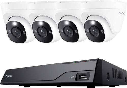 Reolink NVS8-8MD4 Videoüberwachungskit mit 8-Kanal Netzwerkrekorder und 4 LAN IP Außenkameras in Weiß - Bild 2