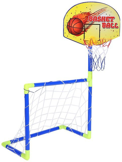 Shoemst 2 in 1 Fußball Basketball Set, Sport Spielzeug, Gelb - Bild 1