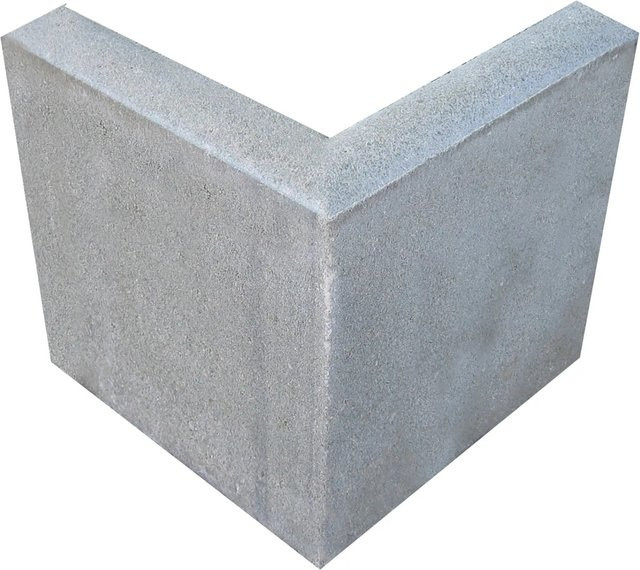 EHL Rasenkantenstein 90 Grad Ecke Grau B/T/H: 25 x 25 x 5 cm - Bild 1
