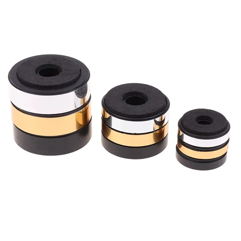 BRYNTHORX HiFi-Lautsprecher-Spikes Set aus Kunststoff in Gold für Audio Aktivlautsprecher und Heimkino-Soundsysteme, 4 Stück - Bild 3