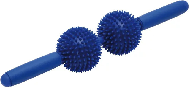 Doppelter Massage-Roller mit Spitzen von SISSEL in Blau - Bild 1