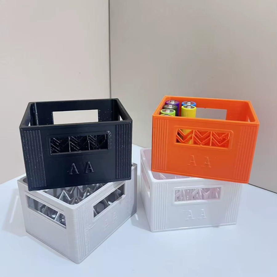 AA&AAA Batterie Aufbewahrungsbox Organizer in Schwarz im Bierbox-Stil stapelbar - Bild 3