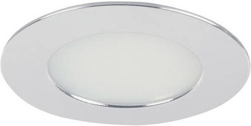 Brumberg LED-Einbauleuchte Chrom rund 5W Warmweiß IP44 - Bild 1