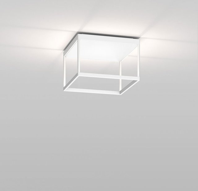 Serien Lighting Reflex² Ceiling M 200 LED-Deckenleuchte in Weiß mit Pyramidenstruktur und dimmbarer Warmweiß-Beleuchtung (3000K) - Bild 1