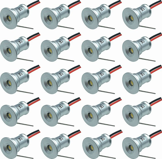 YELEDWAY LED Mini Downlight IP65 12V Einbaustrahler Warmweiß - Bild 1