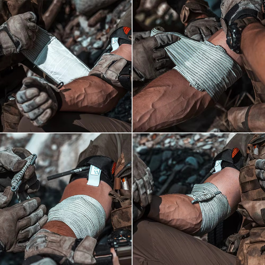 Rhino Rescue Trauma-Kit Taktisches Erste-Hilfe-Set mit Tourniquet und Verbandmaterial in Schwarz - Bild 2