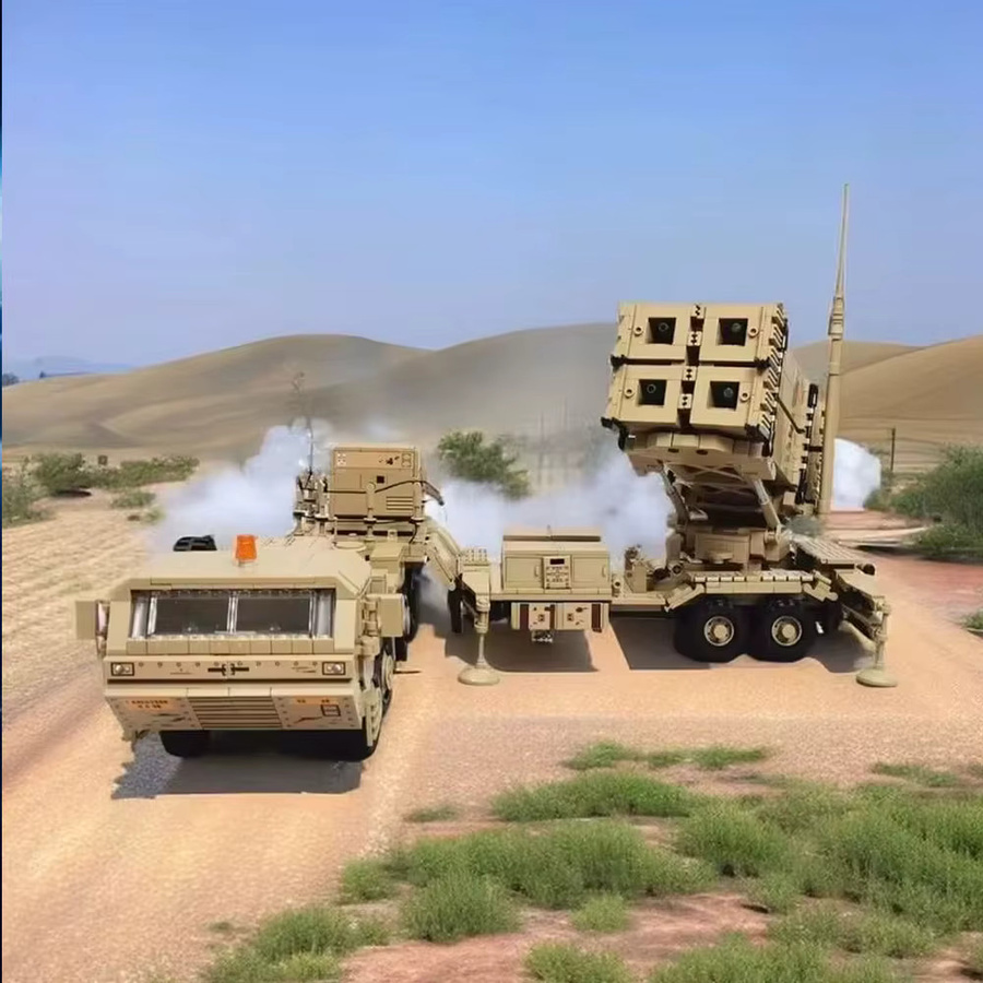 doinbby WW2 US Militär-Serie M983 Raketenfahrzeug M10170 Panzertransportfahrzeug JLTV Gepanzertes Fahrzeug, Bausteine Spielzeug - Bild 2