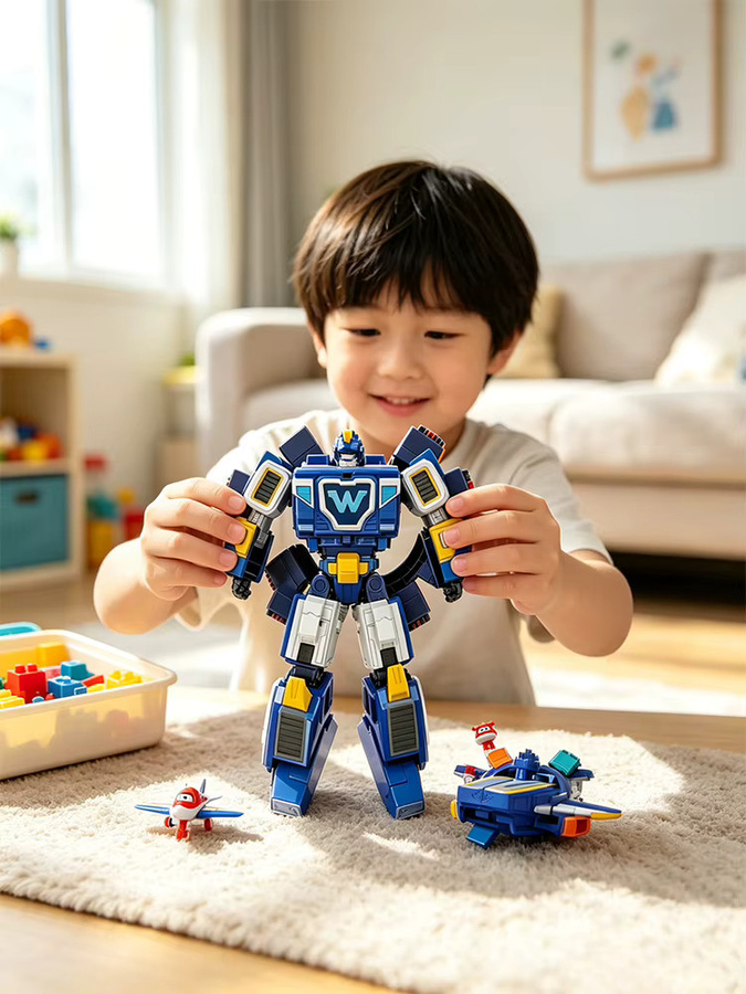 AULDEY Super Wings Raumstation HQ Base Transforming Mecha, Roboter-Spielzeug - Bild 7