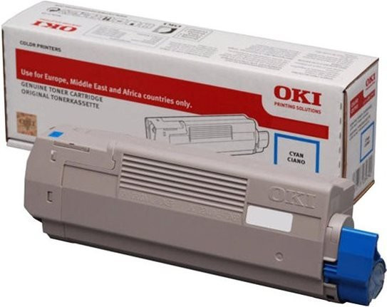 Original OKI Tonerpatrone Cyan 46490403 für OKI MC573dn, C532dn und 542dn - Bild 2