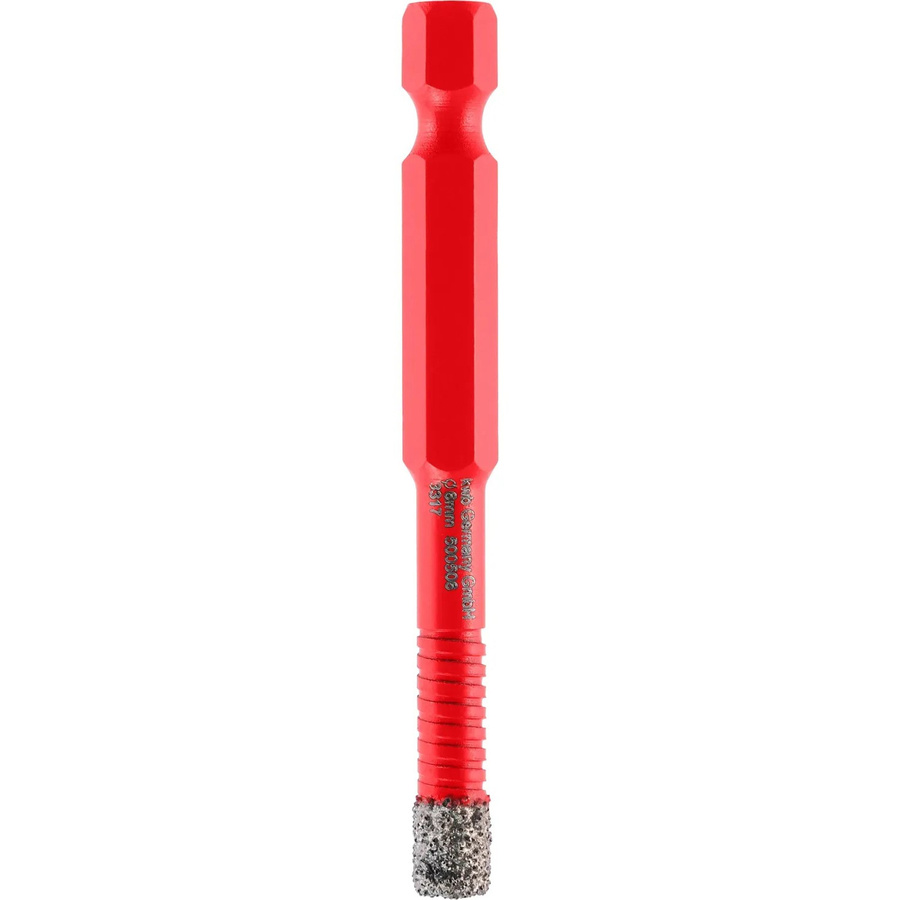 kwb Fliesenbohrer für 6-Kant Akkuschrauber in Rot, Durchmesser: 6 mm, Länge: 68 mm - Bild 2