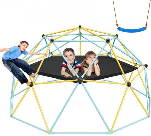 VEVOR Kletterkuppel Klettergerüst mit Hängematte & Schaukel ab 3 Jahren - Bild 1