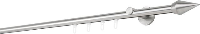 ONDECO Handlauf 1-läufig in Edelstahl-Optik mit Wandträger und Endstück, Länge: 350 cm, Durchmesser: 20 mm, Wandträger-Abstand: 6,5 cm - Bild 1