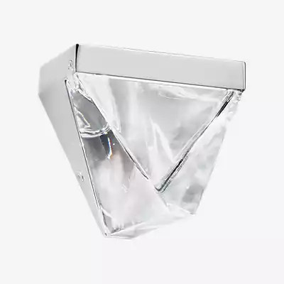 Fabbian Tripla LED Wandleuchte Up-Down in Chrom mit transparentem Glas - Bild 1
