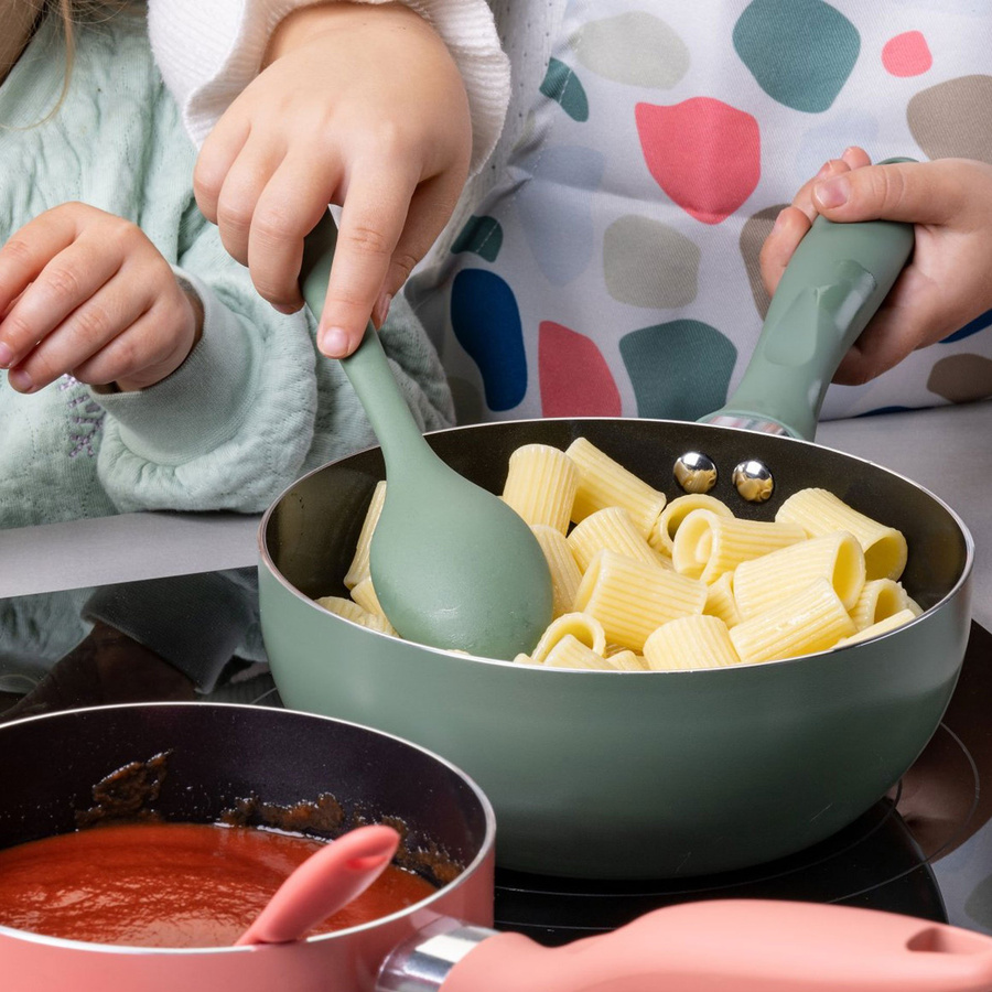 Fackelmann Mini Cooking Kochlöffel aus Silikon und Edelstahl, grün, hitzebeständig und spülmaschinenfest - Bild 2