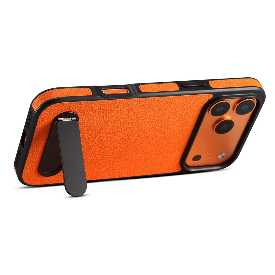 Denior Magnetische Handyhülle mit Lychee-Muster aus PU-Leder für iPhone 17 16 15 14 13 Pro Max Plus, Kabelloses Laden unterstützt - Bild 4