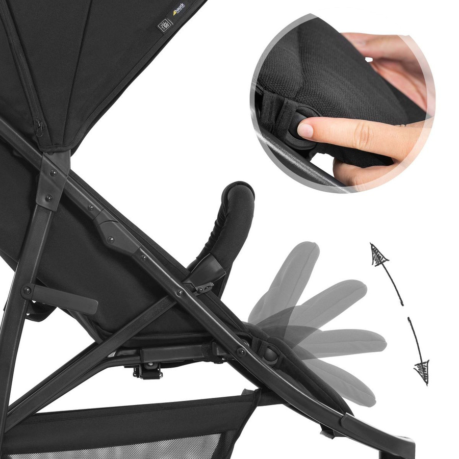 Hauck Buggy Rapid 3R Allround Kinderwagen mit Schwenkrädern in Schwarz bis 25 kg - Bild 7