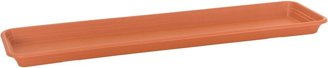 Florus Universal Pflanzkasten-Untersetzer aus Kunststoff in Terrakotta, Breite: 60 cm - Bild 1