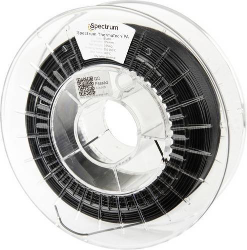 Spectrum Filaments ThermaTech PA Polyamid Filament mit hoher Wärmeleitfähigkeit, Durchmesser: 1,75 mm, 750 g, Schwarz - Bild 1