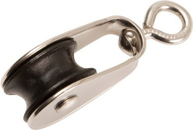 CONACORD Blockseilrolle aus Edelstahl für Seile bis 10 mm Ø in Silber - Bild 1