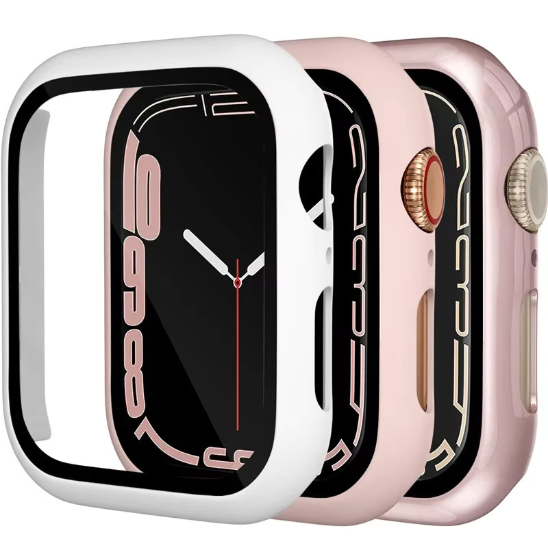 Apple Uhrenzubehör, Hülle und gehärtetes Glas, Edelstahl, Roségold, Unisex - Bild 1