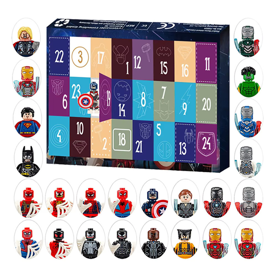 Marvel Adventskalender mit 24 Avengers Blind Box Sammelfiguren in Mehrfarbig von zhuangchen - Bild 4