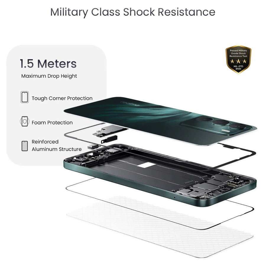 realme C71 Smartphone Globale Version in Green mit 128 GB Speicher, 6 GB RAM, 6300 mAh Akku und 45W Schnellladung - Bild 3