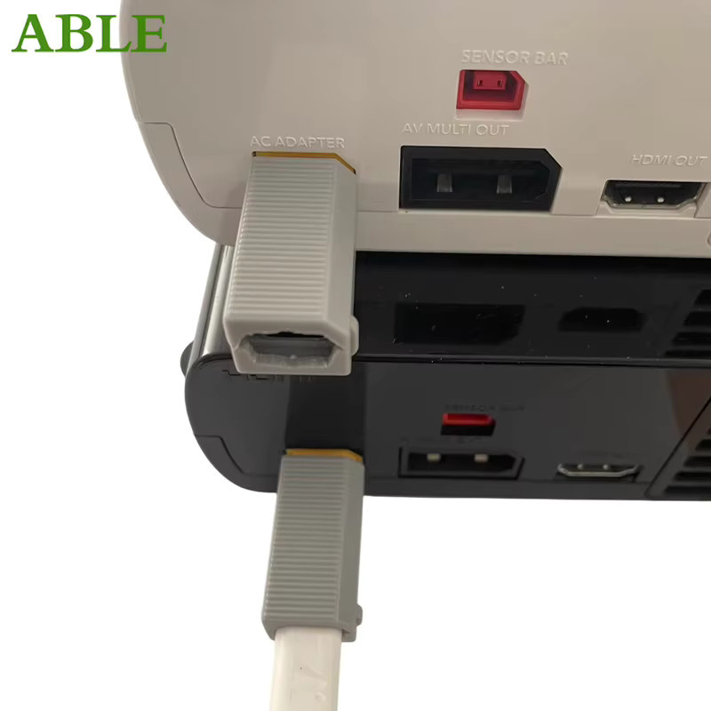 PD-Stromversorgung Adapter für Nintendo Wii U und Wii in Grau mit USB-C Anschluss für bis zu 65 W PD-Netzteile - Bild 2