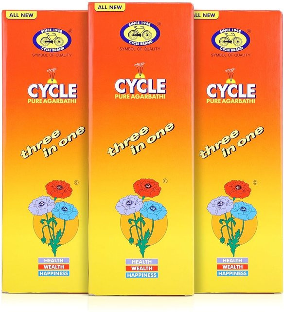 Cycle Pure Agarbatti Drei in Eins Räucherstäbchen, 250g, Blumig Holzig Lilie - Bild 1