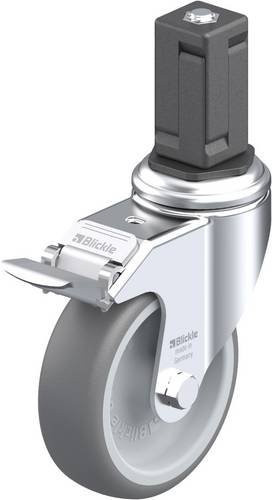 Blickle LKRA-TPA 101G-11-FI-EV15 Lenkrolle mit Feststeller in Grau und Silber, Rad-Durchmesser: 100 mm, Tragfähigkeit: 110 kg - Bild 1