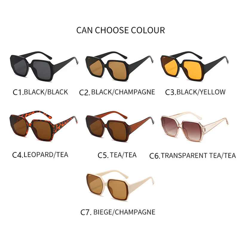 Rexxar Sonnenbrille, quadratisch, Vollrand, Kunststoff, schwarz, Unisex - Bild 5
