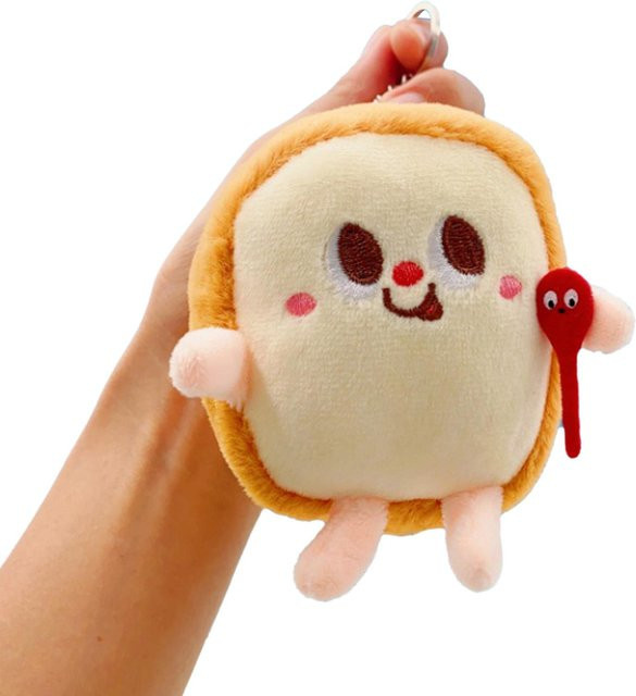 Neoglint Schlüsselanhänger Toast, beige, Unisex - Bild 1