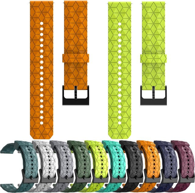 Uhrenarmband Silikon, Bunt, Unisex, 20mm/22mm - Bild 1