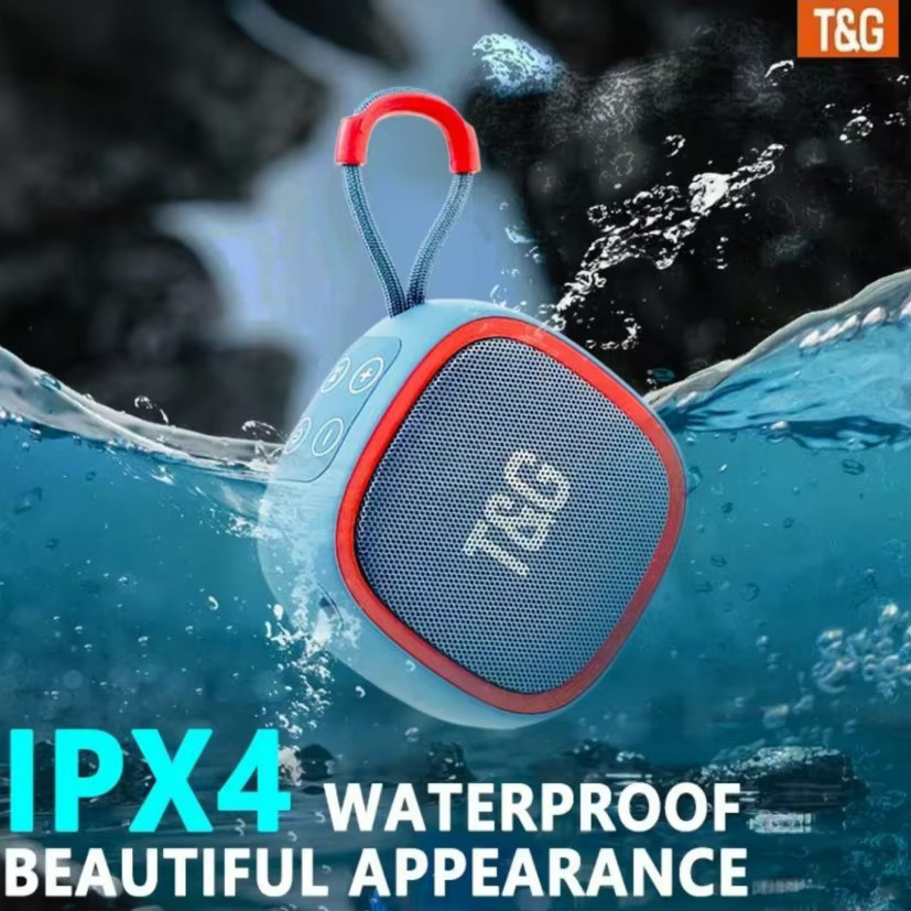 T&G TG659 Tragbarer Bluetooth-Lautsprecher mit FM-Radio und Bass, Wasserdichter Mini-Lautsprecher in Grün oder Blau - Bild 2