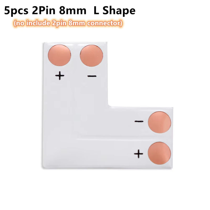 LED Streifen Stecker Set in L-Form für 2Pin bis 6Pin RGBW RGBCCT LED Streifen 8mm 10mm 12mm - Bild 2