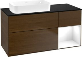 V&B Waschtischunterschrank Finion in Weiß lackiert, B/T: 120 x 60 cm - Bild 1