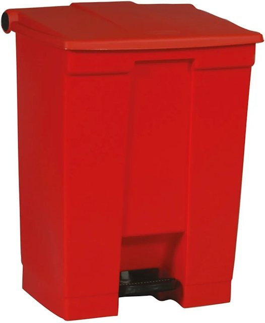 Rubbermaid PROREGAL Pedaleimer aus konformem Polyethylen in Rot, Volumen: 68,1 Liter, H x B x T: 67,3 x 41 x 50,2 cm - Bild 1