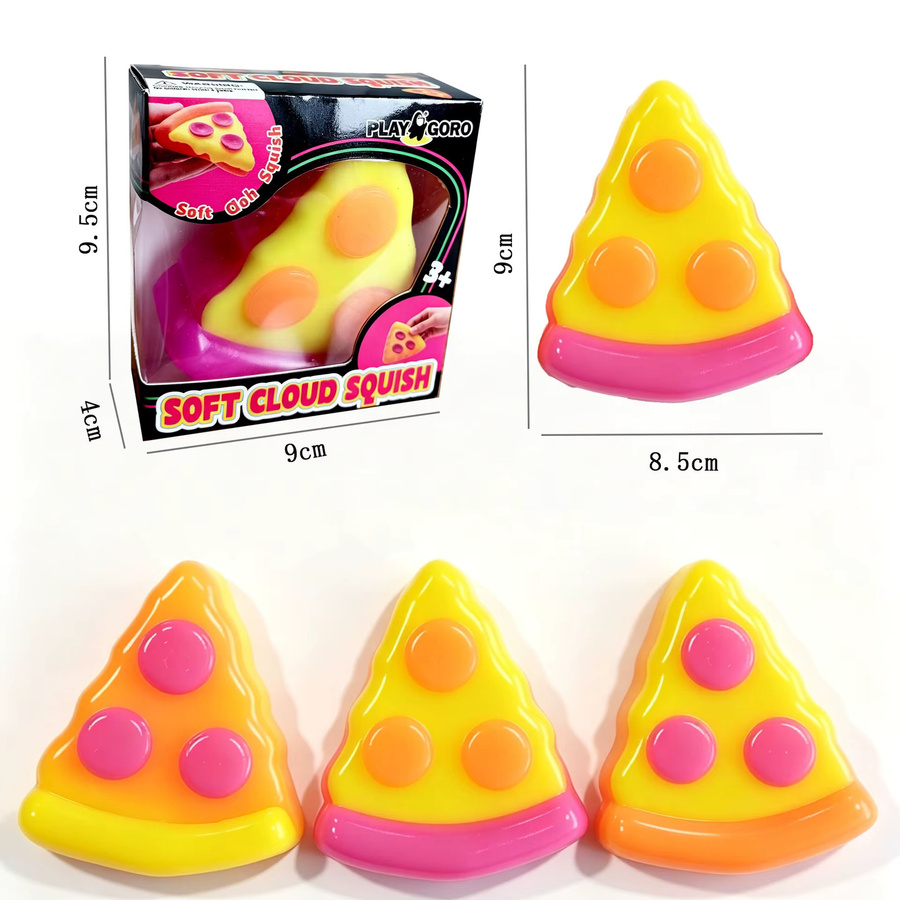 soulbao Pizza-förmiger Weicher Squishy Fidget Cube, multicolor - Bild 3