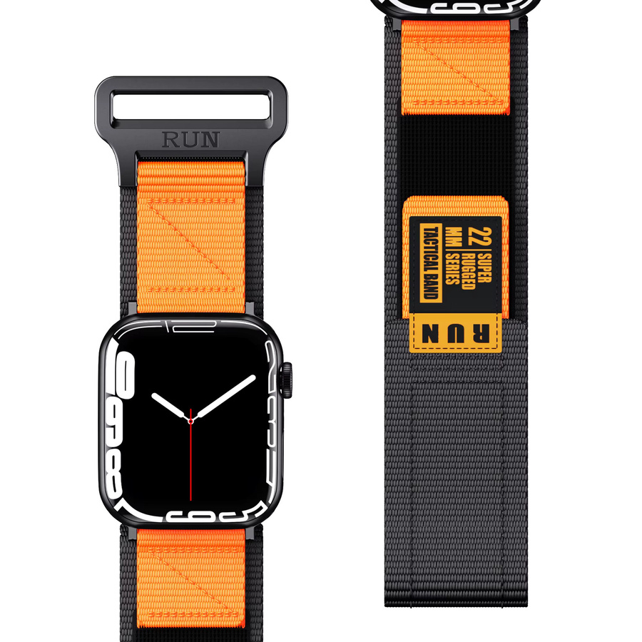 Sport Loop Armband Nylon, Schwarz, Unisex - Bild 3