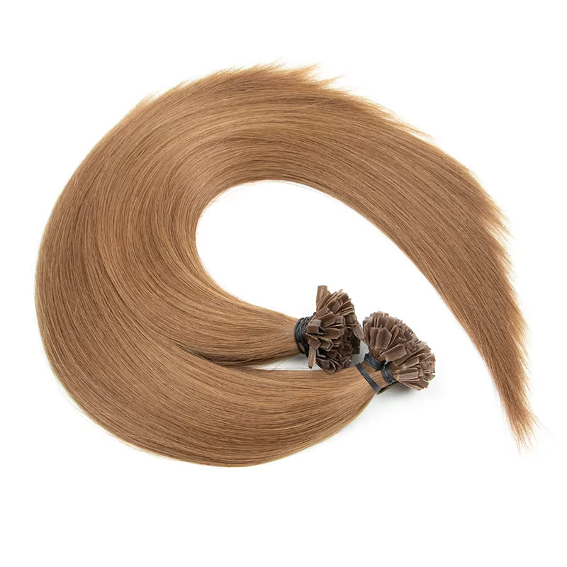 VADES K-Tip Haarverlängerungen, Echthaar, V-Tip Keratin Fusion, Glatt - Bild 4