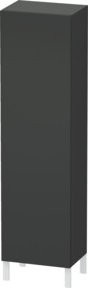 Duravit L-Cube Hochschrank Anthrazit Graphit Matt mit Glastüren, B/T/H: 50 x 36,3 x 176 cm - Bild 1