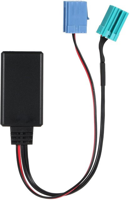 TOMTOP JMS Autoradio Mini ISO 6Pin 8Pin Bluetooth 5.0 Aux Stecker Kabel Adapter Ersatz für Renault Radio schwarz - Bild 1