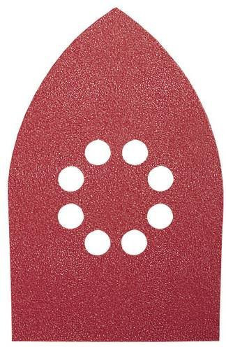 Bosch Multischleifpapier mit Klett, gelocht, Körnung 180, Farbe Rot, B x L: 100 x 170 mm, 5 Stück - Bild 1