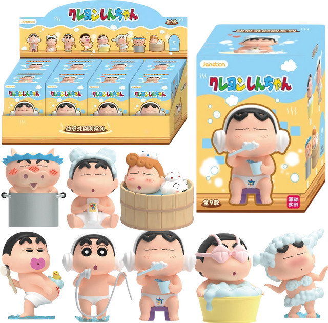 JANDOON Crayon Shin Chan Badezeit Blind Box, Anime-Figur, PVC-Puppe - Bild 1