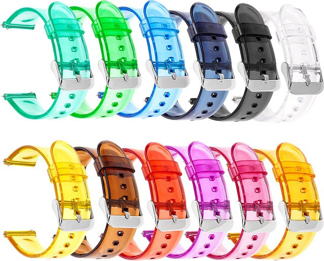 strapfreak Uhrenarmband PVC, Bunt, 20mm 22mm - Bild 1